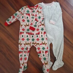 Carter’s 18M Christmas Footed Pajamas 2-Piece Holiday Sleepers